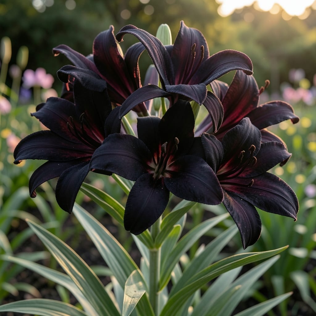 Deep Purple Black Beauty Lilies