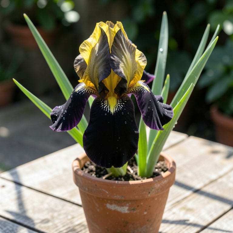 Black And Yellow Iris: Striking Bi-Color Blooms for Garden Drama Black And Yellow Iris: Striking Bi-Color Blooms for Garden Drama