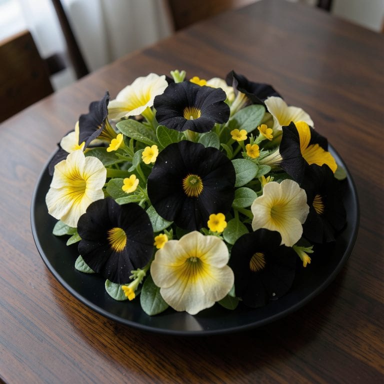 Black And Yellow Petunia: Vibrant Contrast for Garden Borders