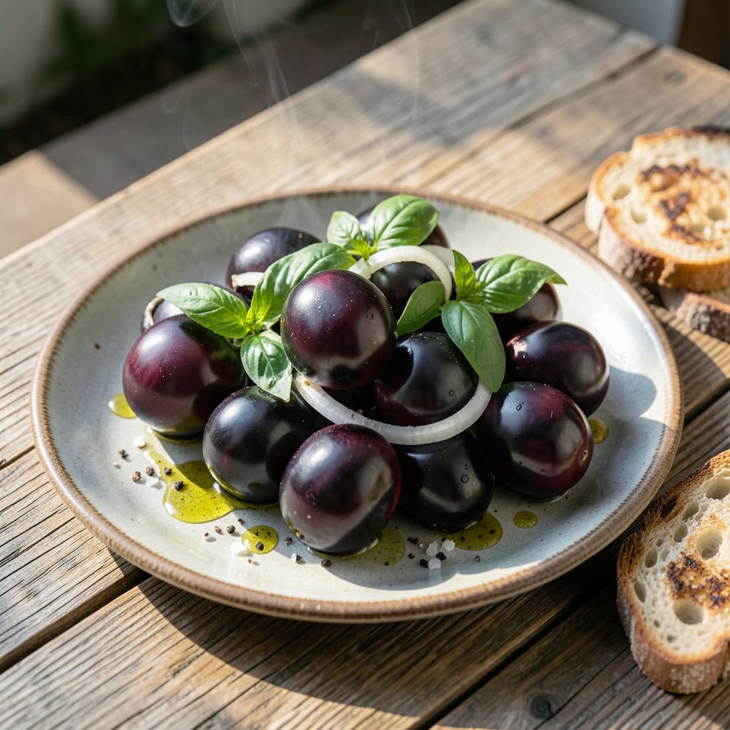 Black Beauty Heirloom Tomato: Deep Purple Jewels for Your Garden illustration with key details