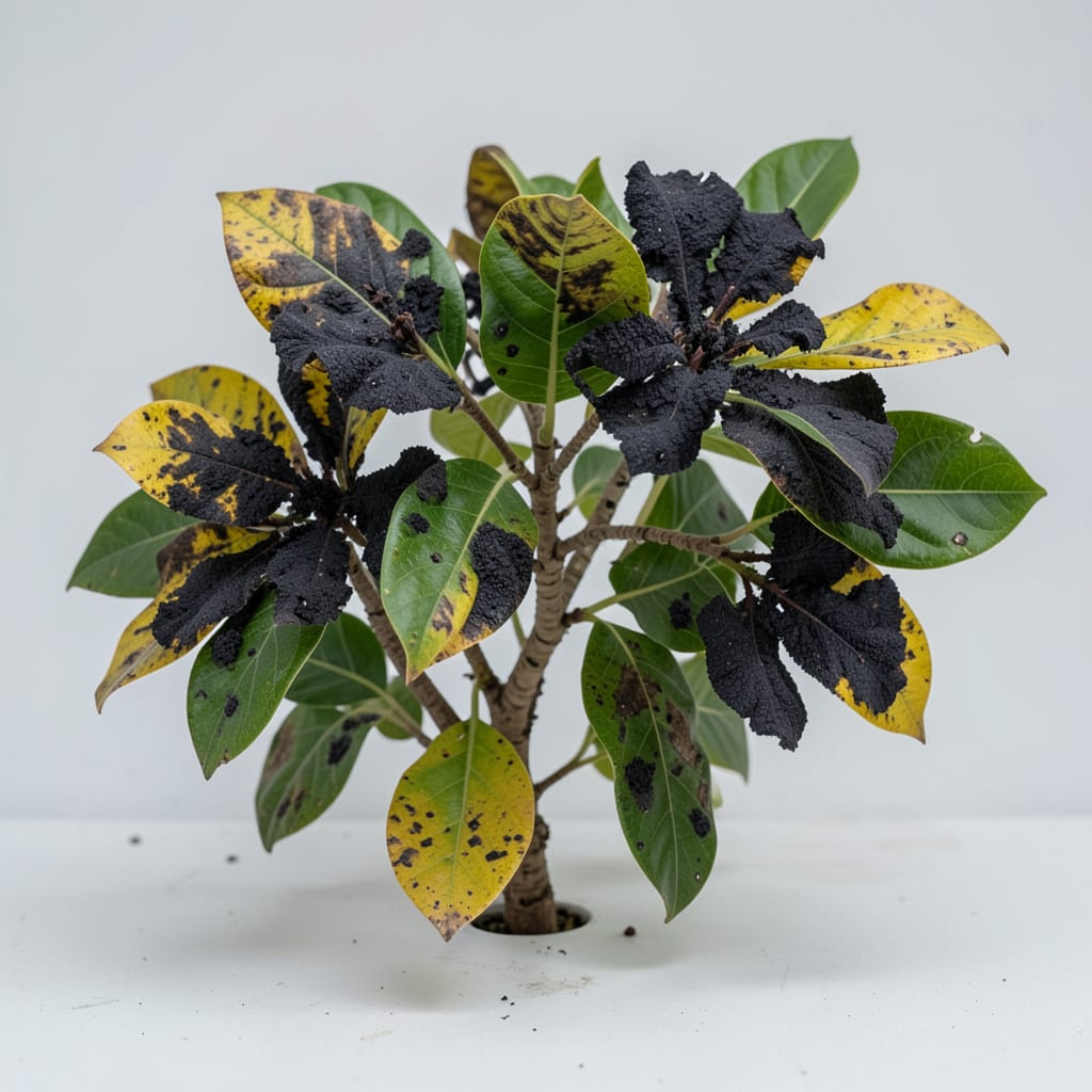Black Crepe Myrtle Diseases Pictures: Visual Identification and Organic Solutions illustration with key details