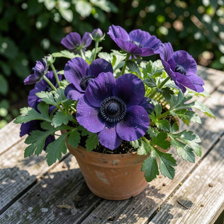 Black Eyed Beauty Anemone: Striking White Blooms With Purple Centers