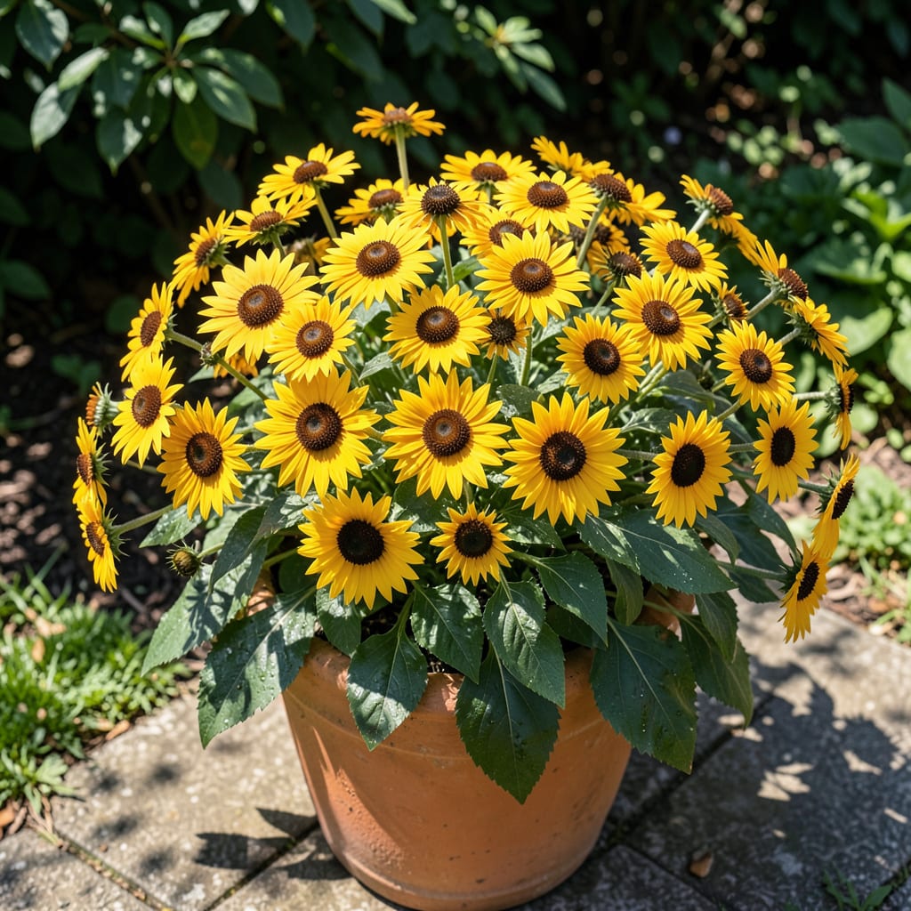 Comprehensive black eyed susan bush visual reference