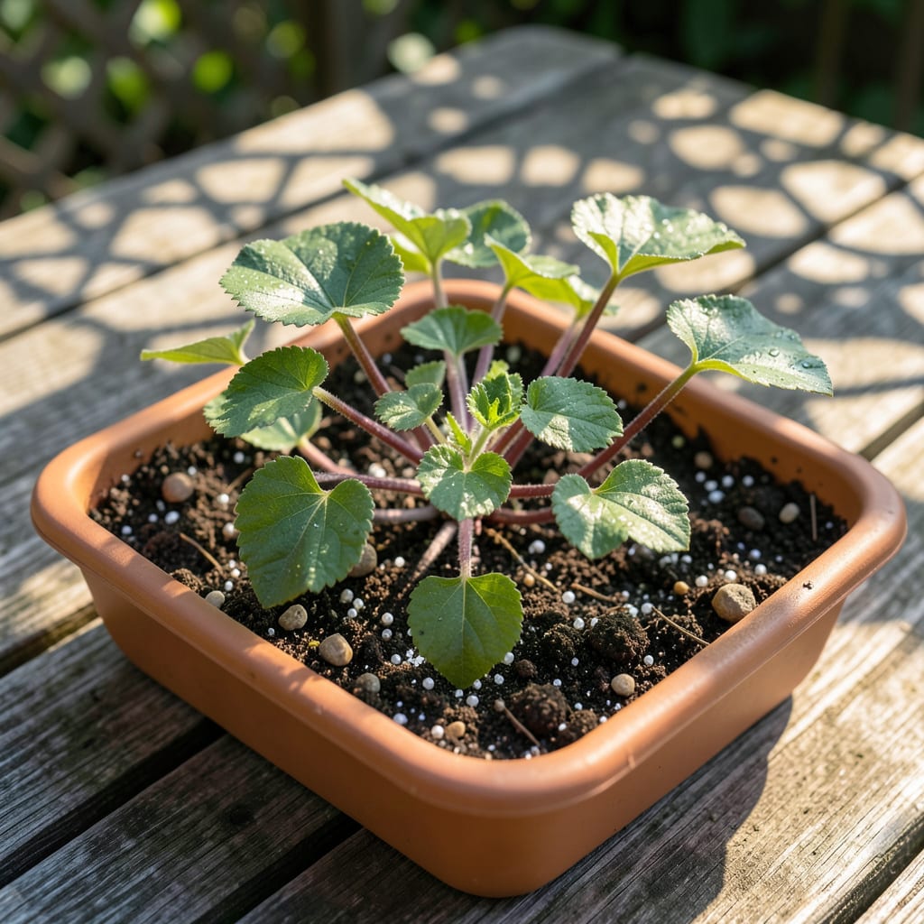 Visual representation of Black Eyed Susan Vine Seedling Identification: True Leaf Patterns for Gardeners