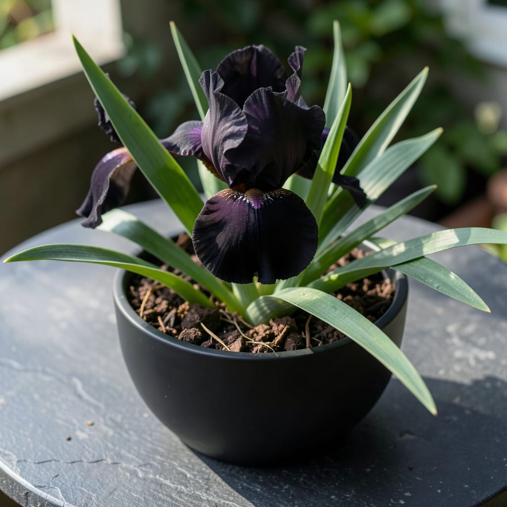 Comprehensive black is black iris visual reference