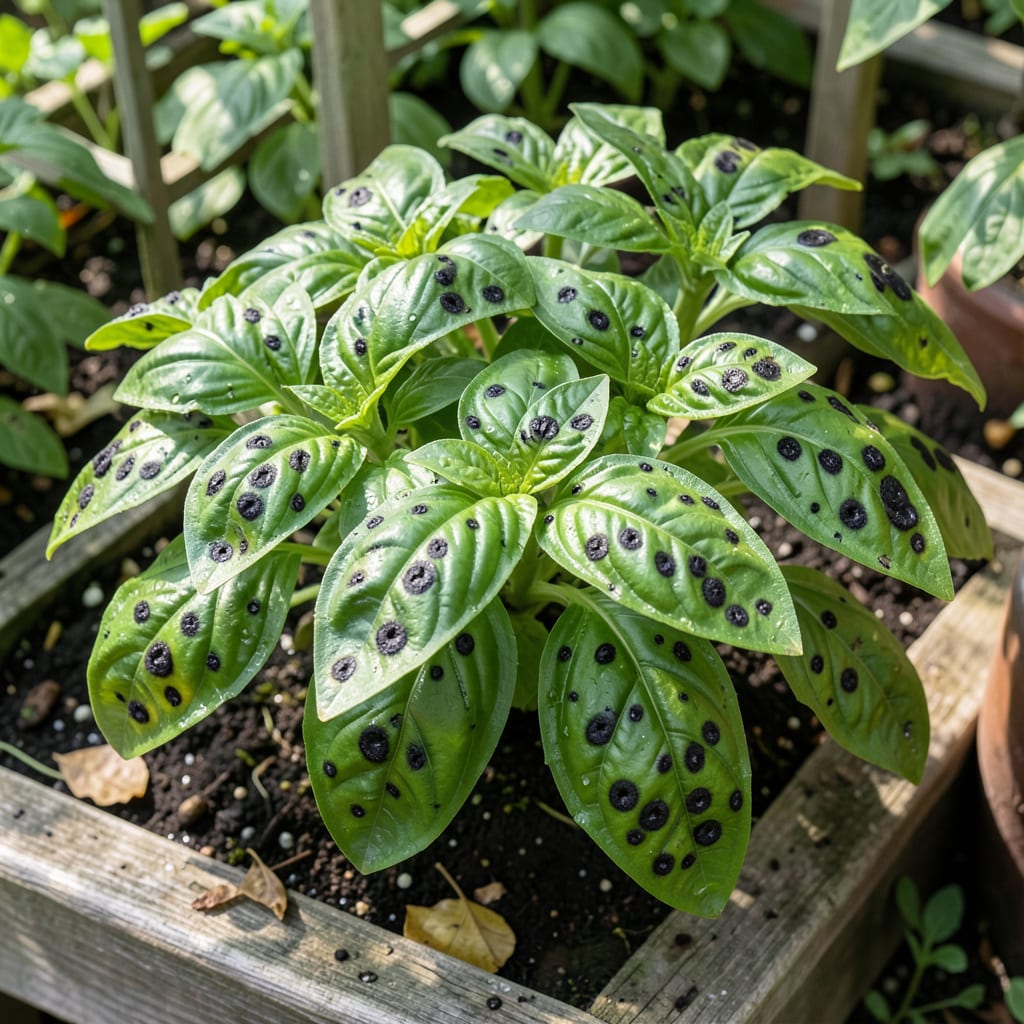 Complete Black Spots on Basil Plants: Fungal Signs and Organic Fixes overview image