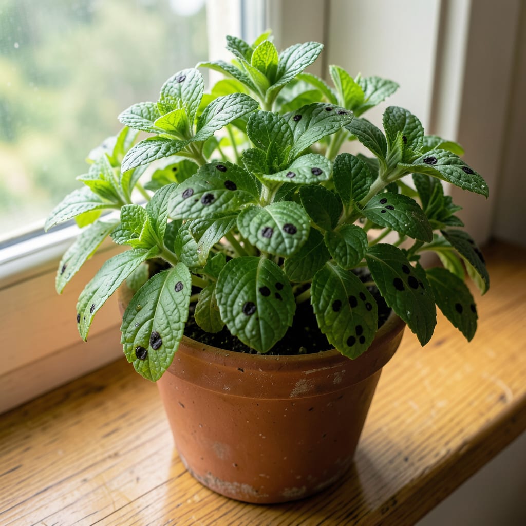 Complete Black Spots On Mint Plant: Fungal Infections and Natural Remedies overview image