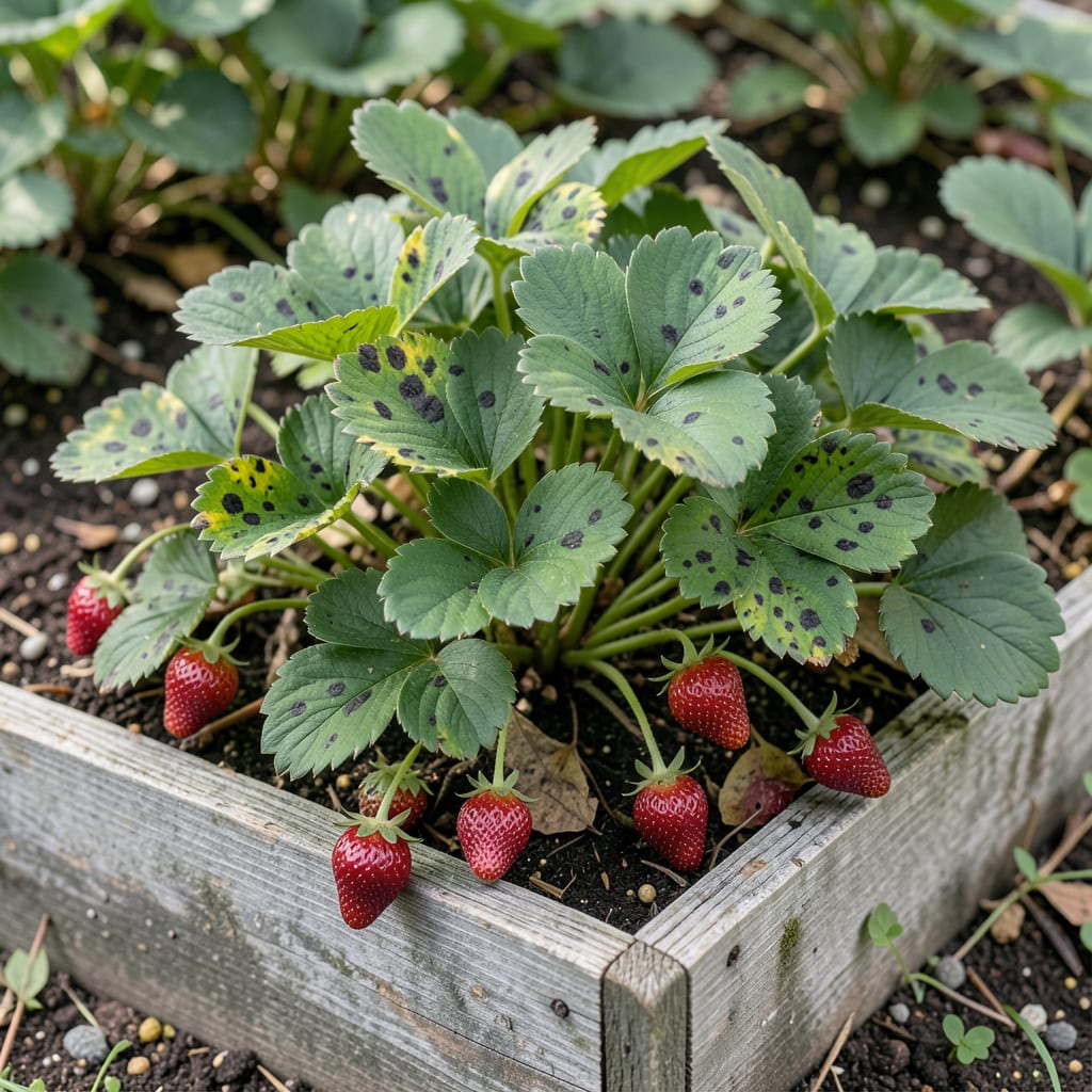 Comprehensive Black Spots On Strawberry Plants: Fungal Threat and Immediate Remedies visual reference