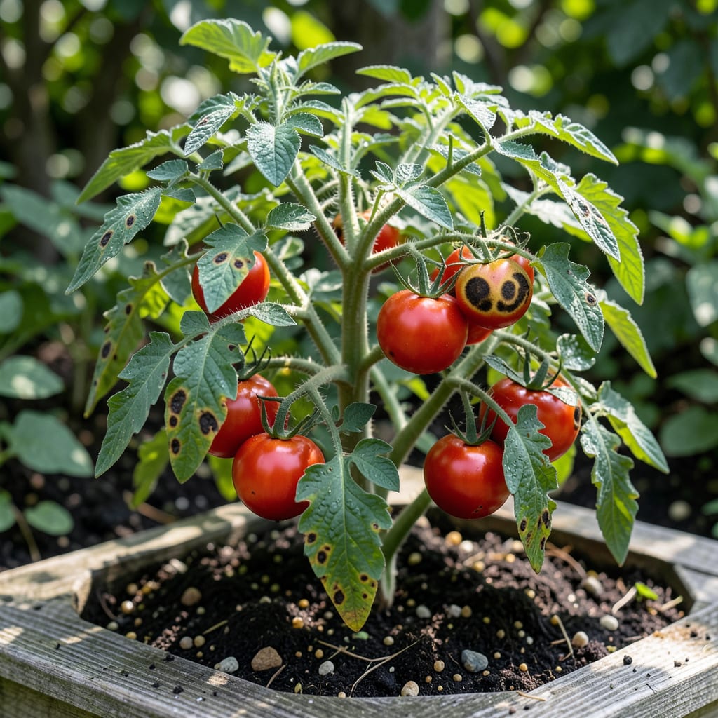 Complete Black Spots On Tomato Plant Leaves: Early Signs And Organic Fixes overview image