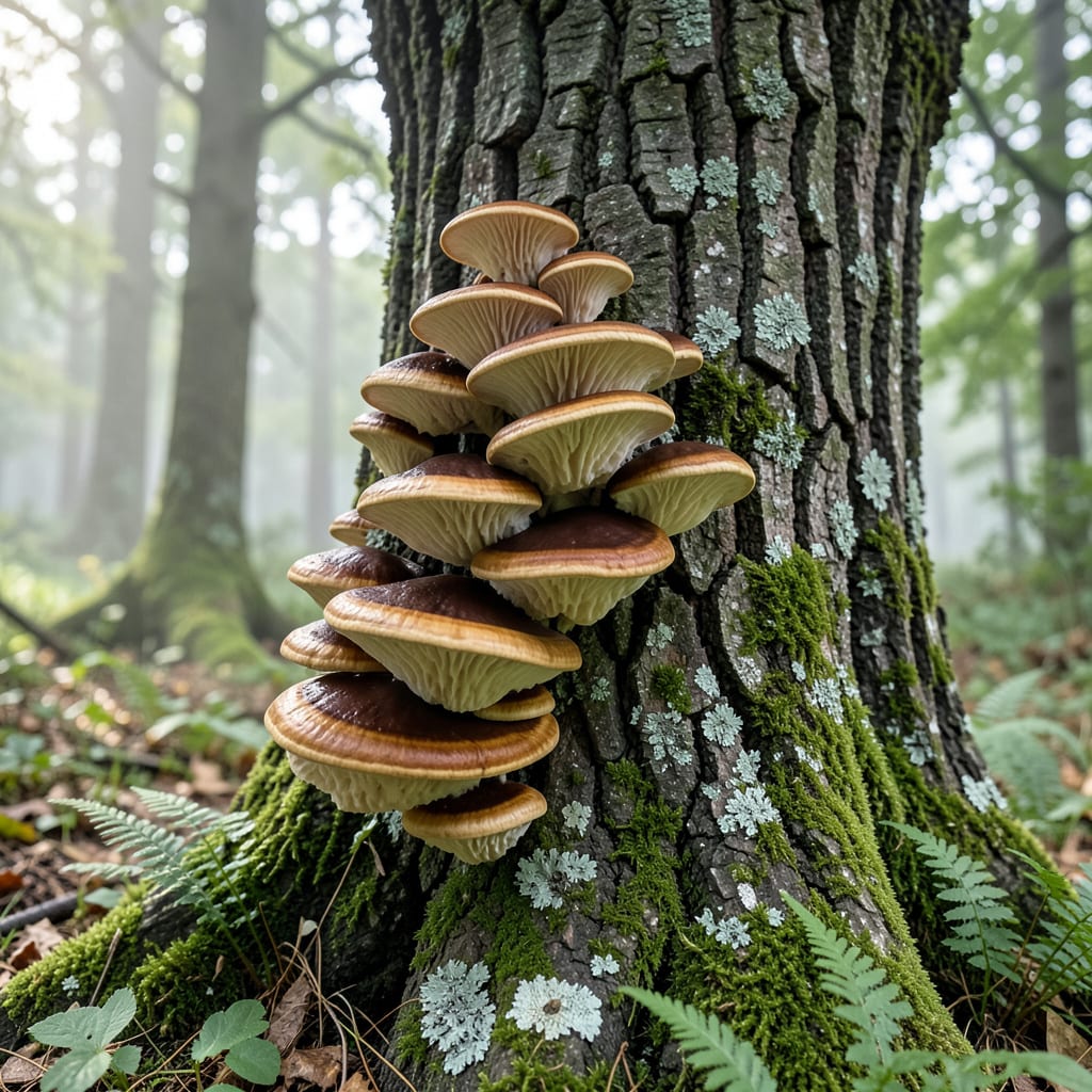 Bracket Fungus On Tree: Early Warning Signs and Organic Removal illustration with key details