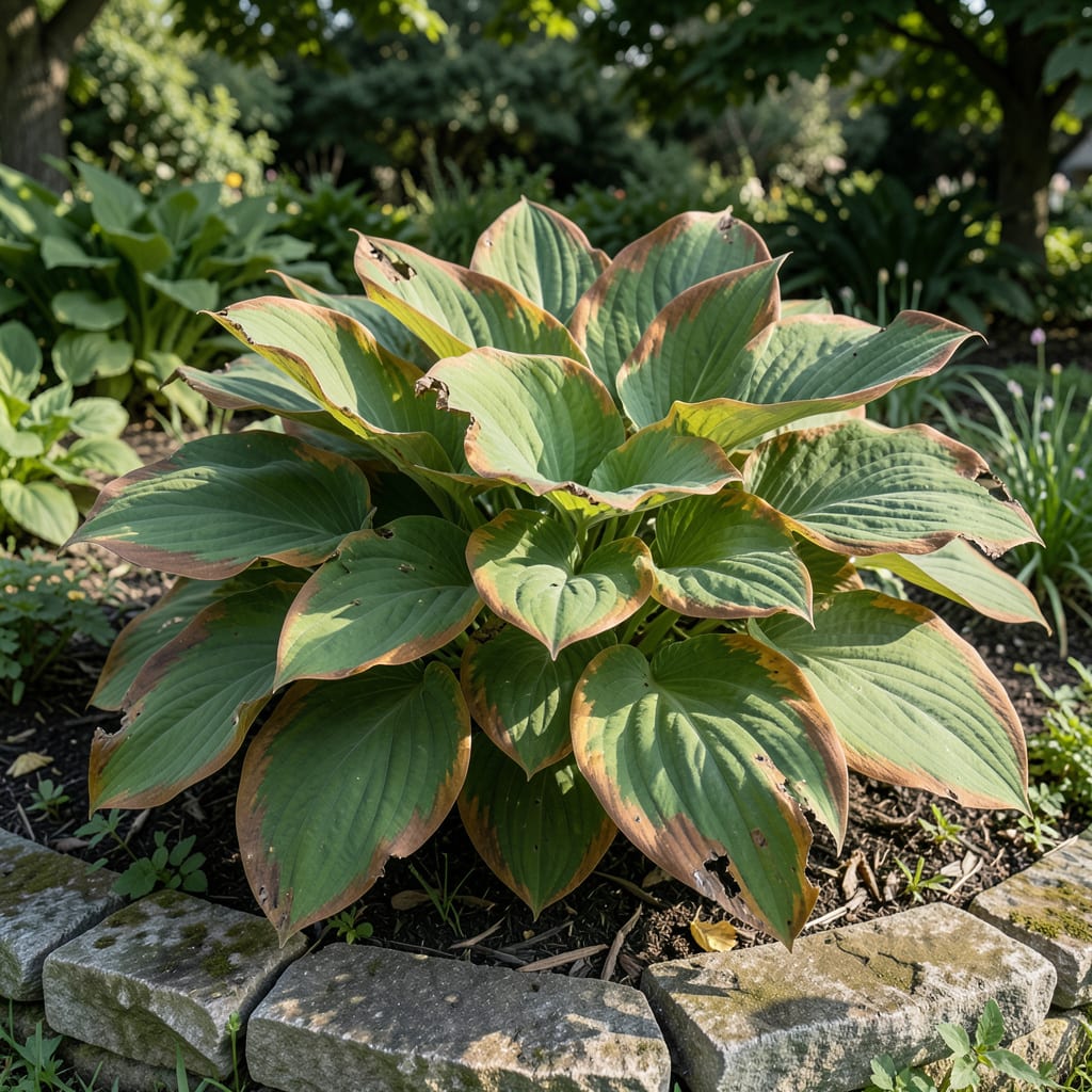 Brown Edges on Hosta Leaves: Causes and Solutions for Healthy Foliage detailed visual guide