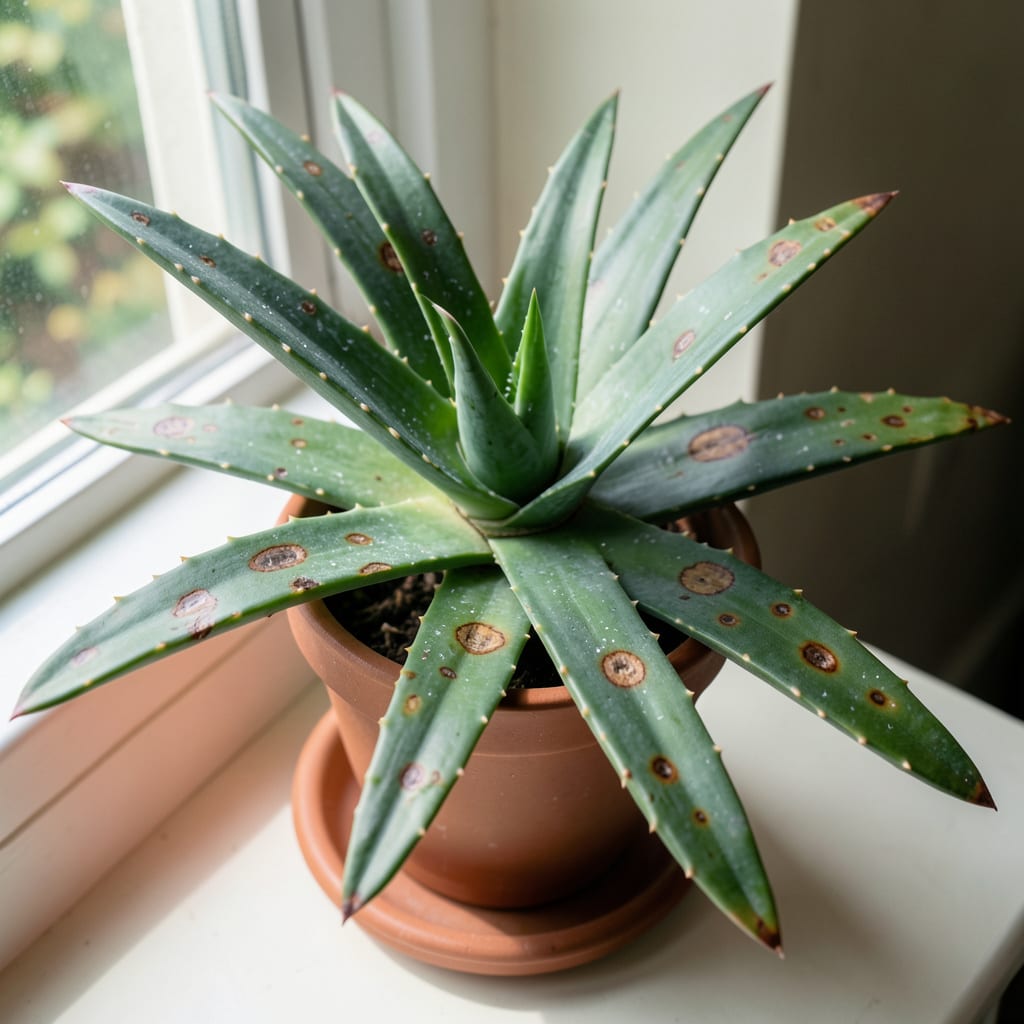 Comprehensive Brown Spots on Aloe Plant: Causes and Natural Treatment Solutions visual reference