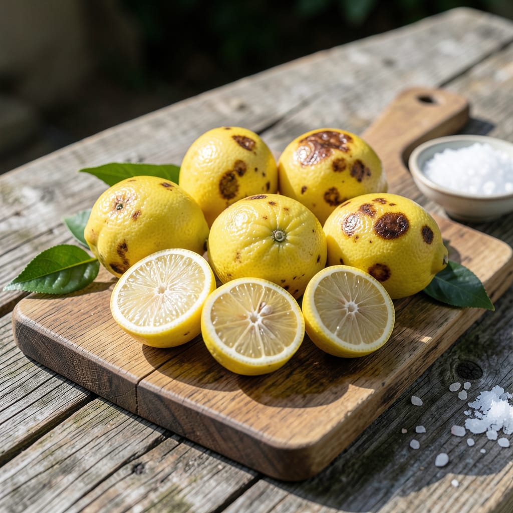 Brown Spots On Lemon Fruit: Nutrient Deficiency Or Pest Stress Indicators illustration with key details