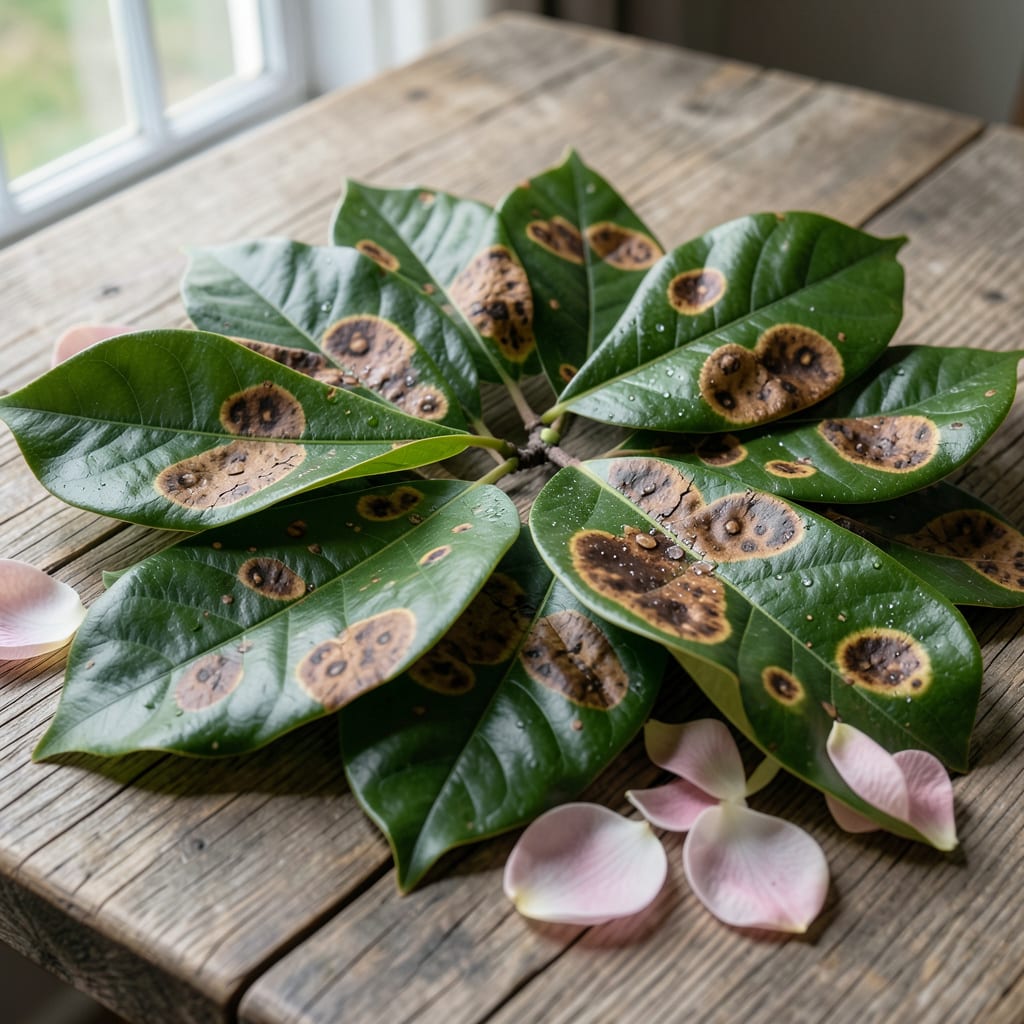 Brown Spots on Magnolia Leaves: Early Detection and Organic Fixes detailed visual guide