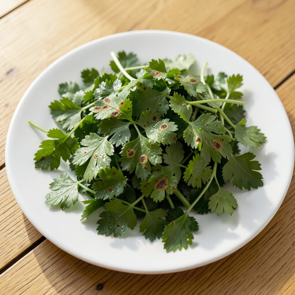 Brown Spots on Parsley: Visual Guide to Healthy Leaf Identification detailed visual guide