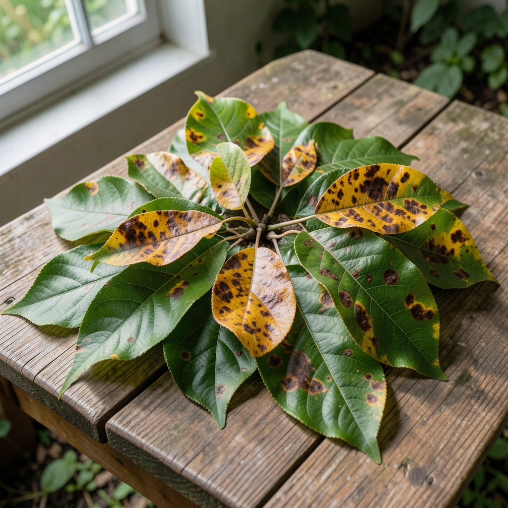Complete Brown Spots on Peach Tree Leaves: Visual Identification and Organic Treatment overview image