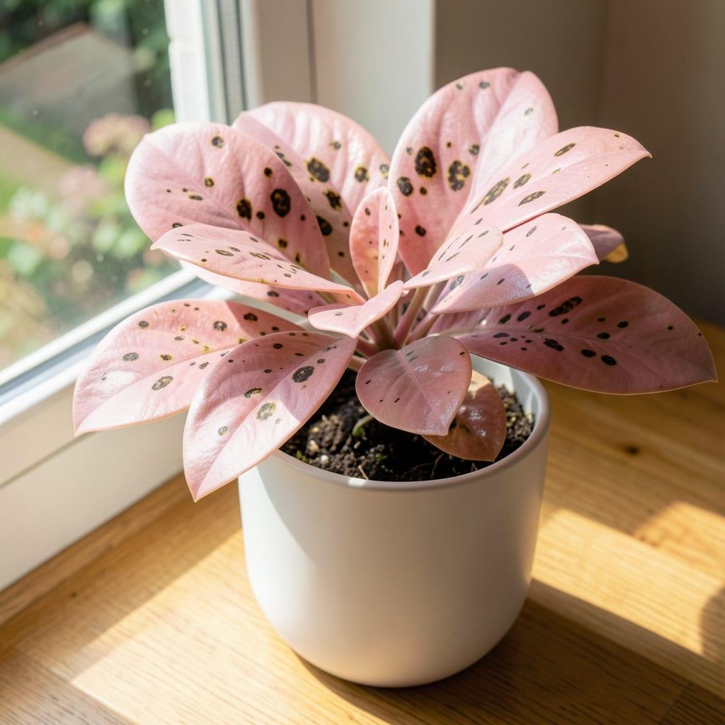 Brown Spots On Pink Rubber Plant: Diagnosis and Targeted Fixes illustration with key details