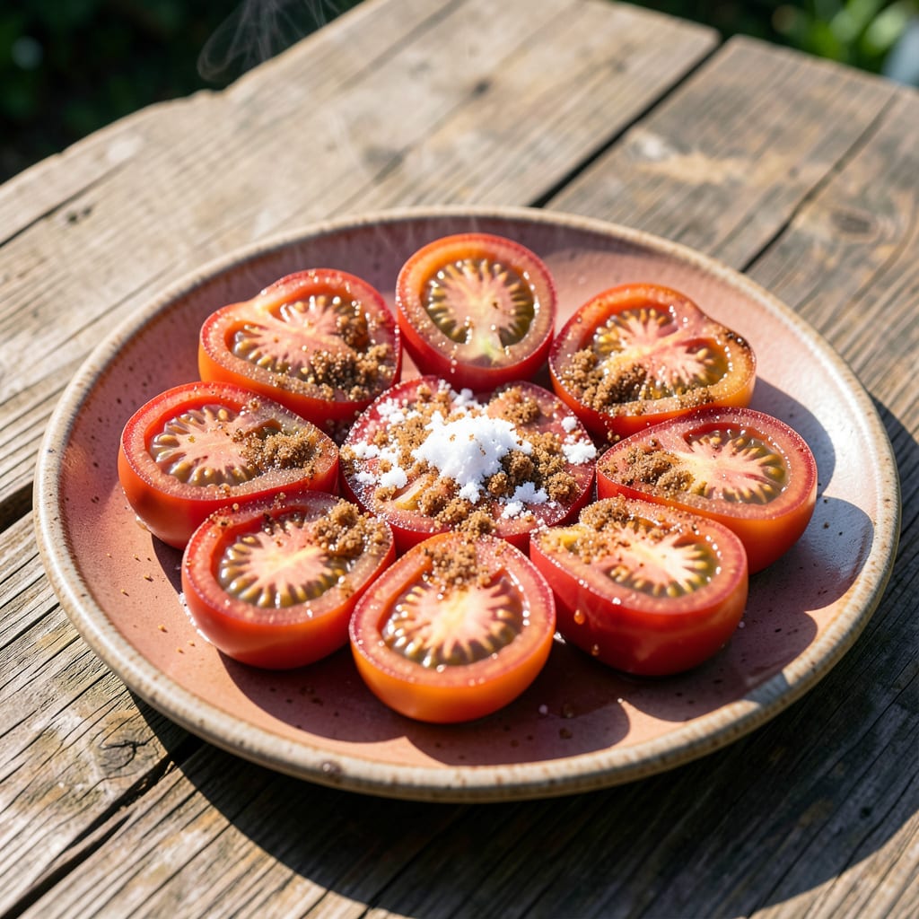 Brown Sugar and Baking Soda for Tomatoes: Natural Blossom End Rot Fix illustration with key details