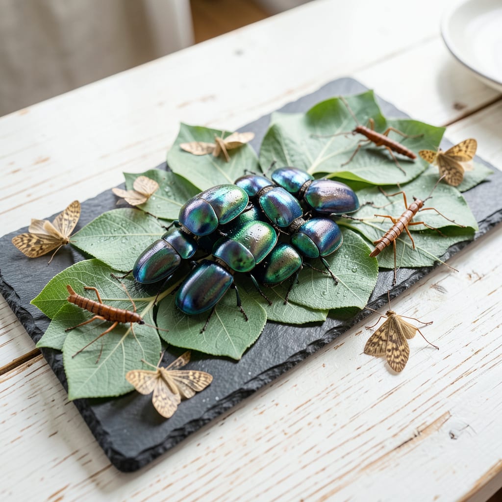 Visual representation of bugs that eat eucalyptus leaves