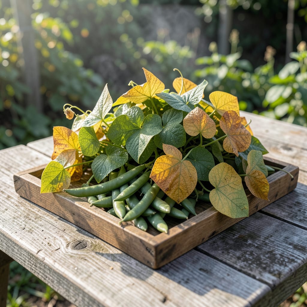 bush beans leaves turning yellow detailed visual guide