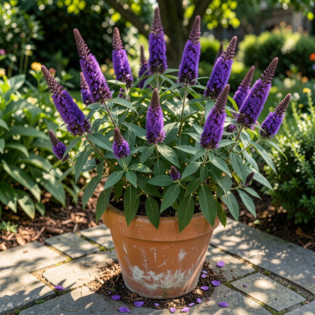 Butterfly Bush Black Knight Care: Thriving Tips for Vibrant Blooms example with annotations