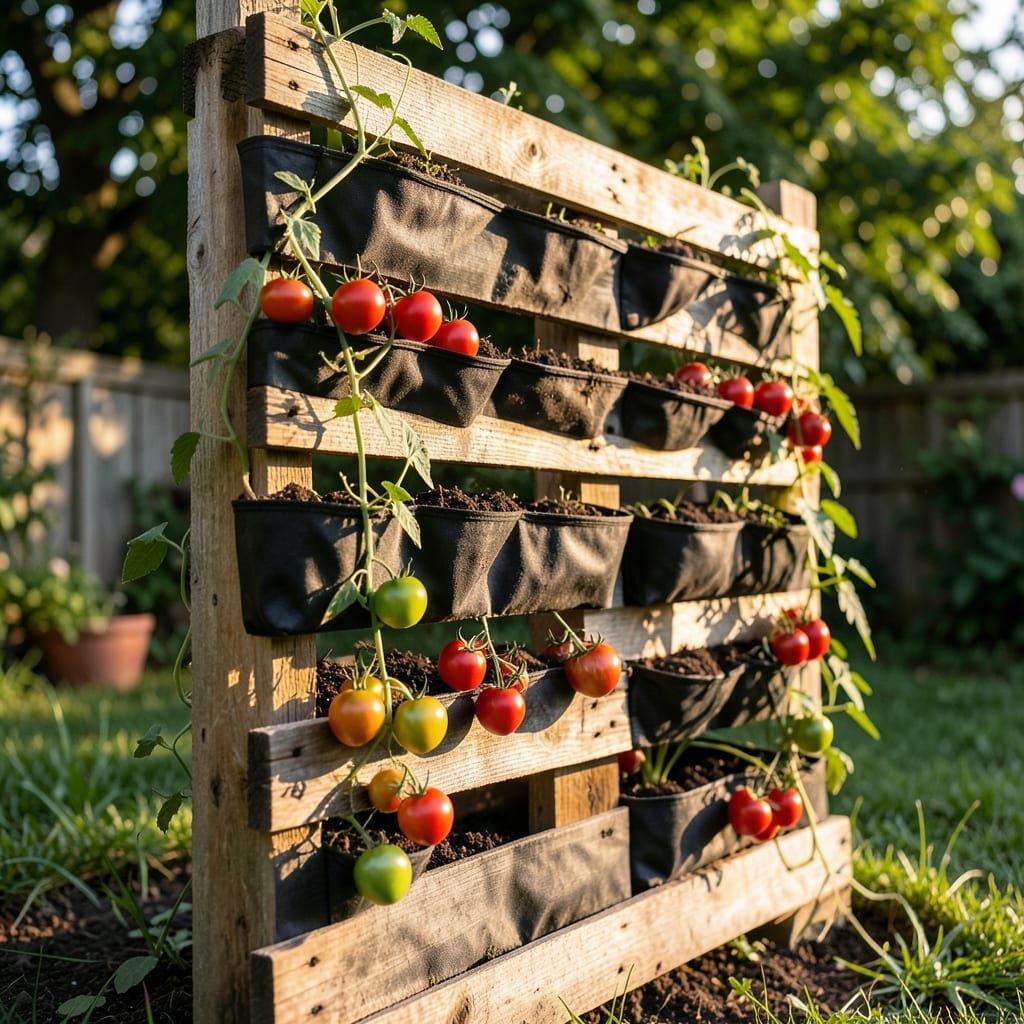 Pallet Garden Tomato Wall