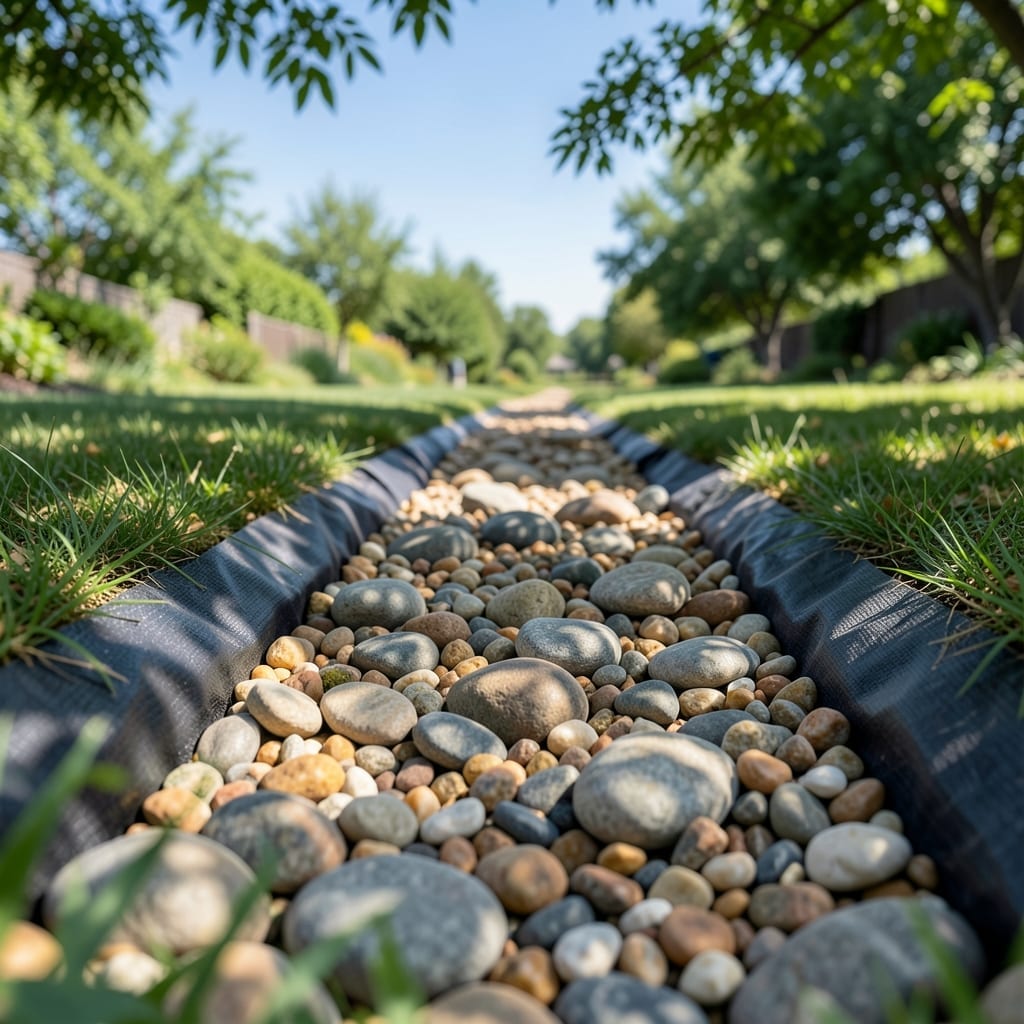 Gravel and Stone Dry Creek