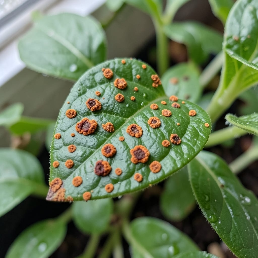 Rust Fungus on Seedling Undersides