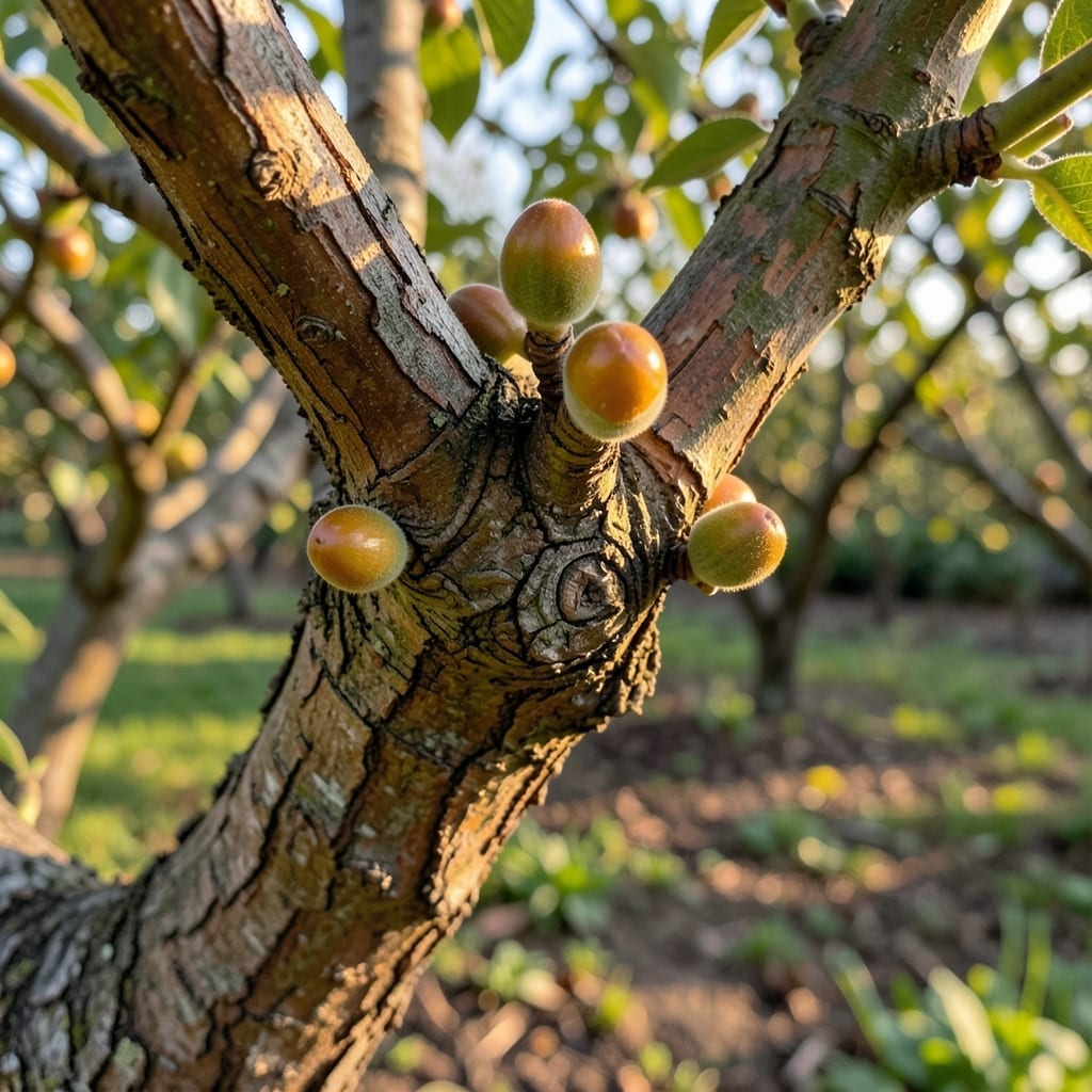 Primary Fruit Buds on Mature Wood