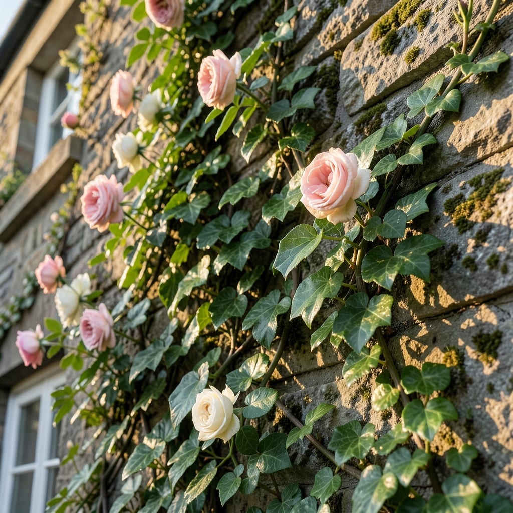 Ivy and Climbing Roses