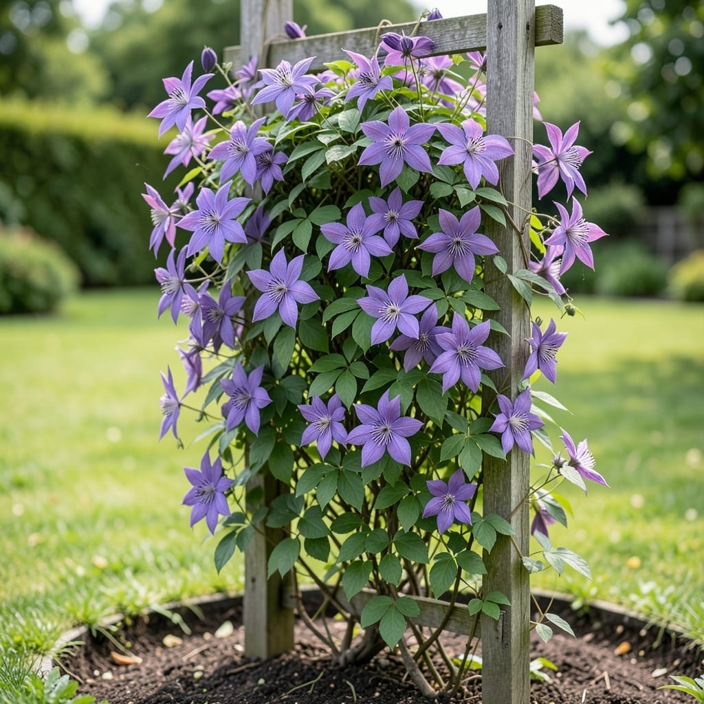 Clematis Sun or Shade: Light Needs for Maximum Flowers Clematis Sun or Shade: Light Needs for Maximum Flowers
