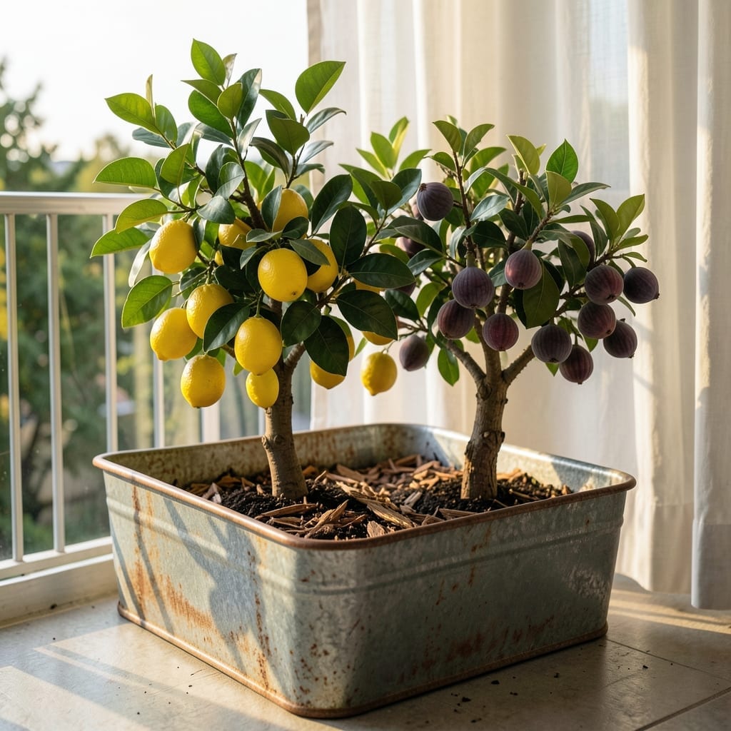 Dwarf Fruit Tree Trough
