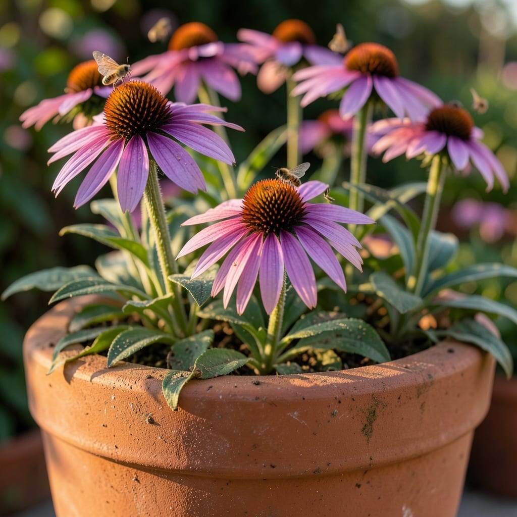 Purple Coneflower in Containers