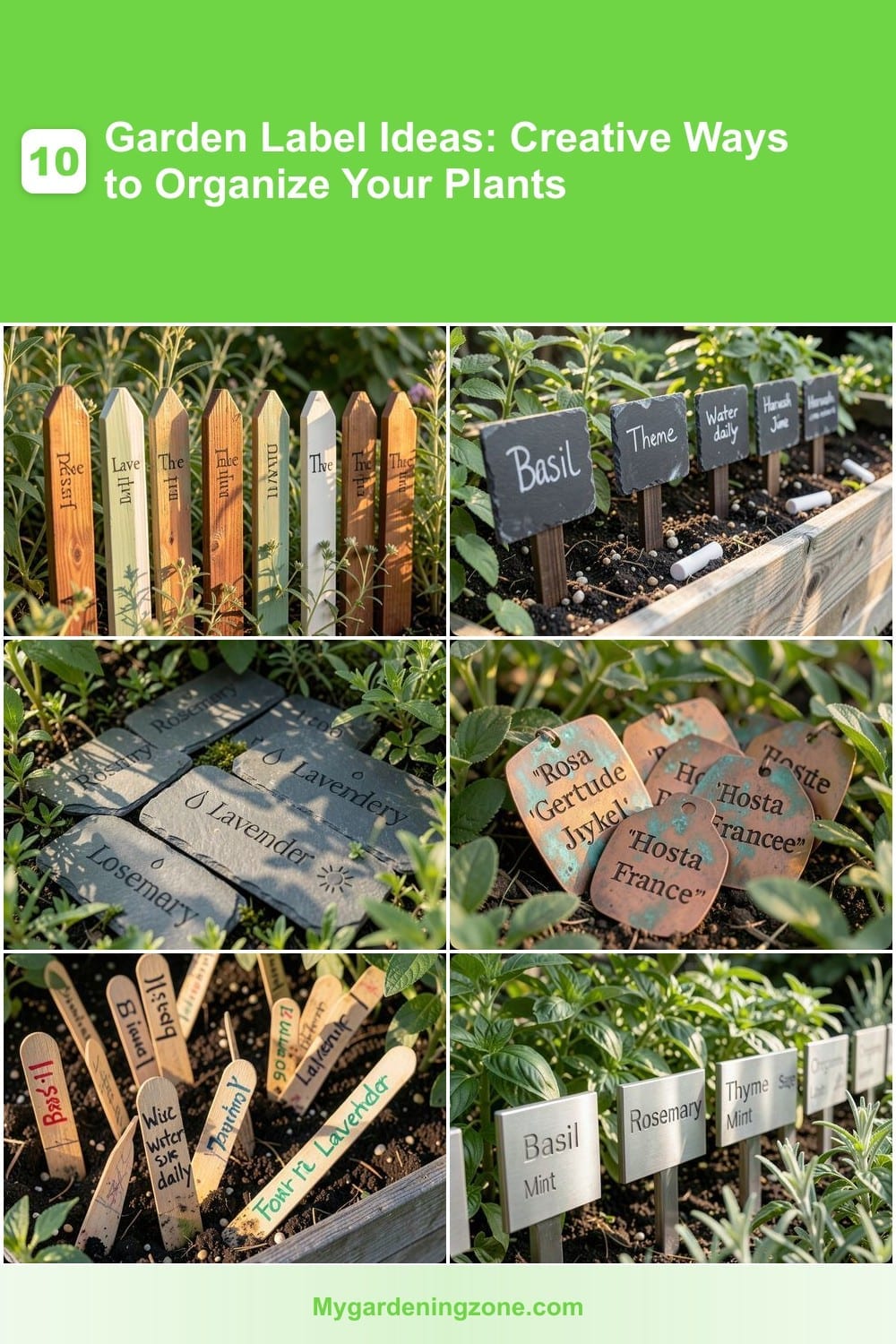 10 Garden Label Ideas: Creative Ways to Organize Your Plants