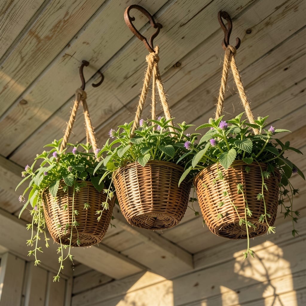 Hanging Basket Catnip Cluster