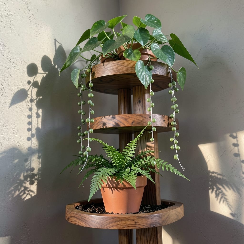 Tiered Plant Stand Display