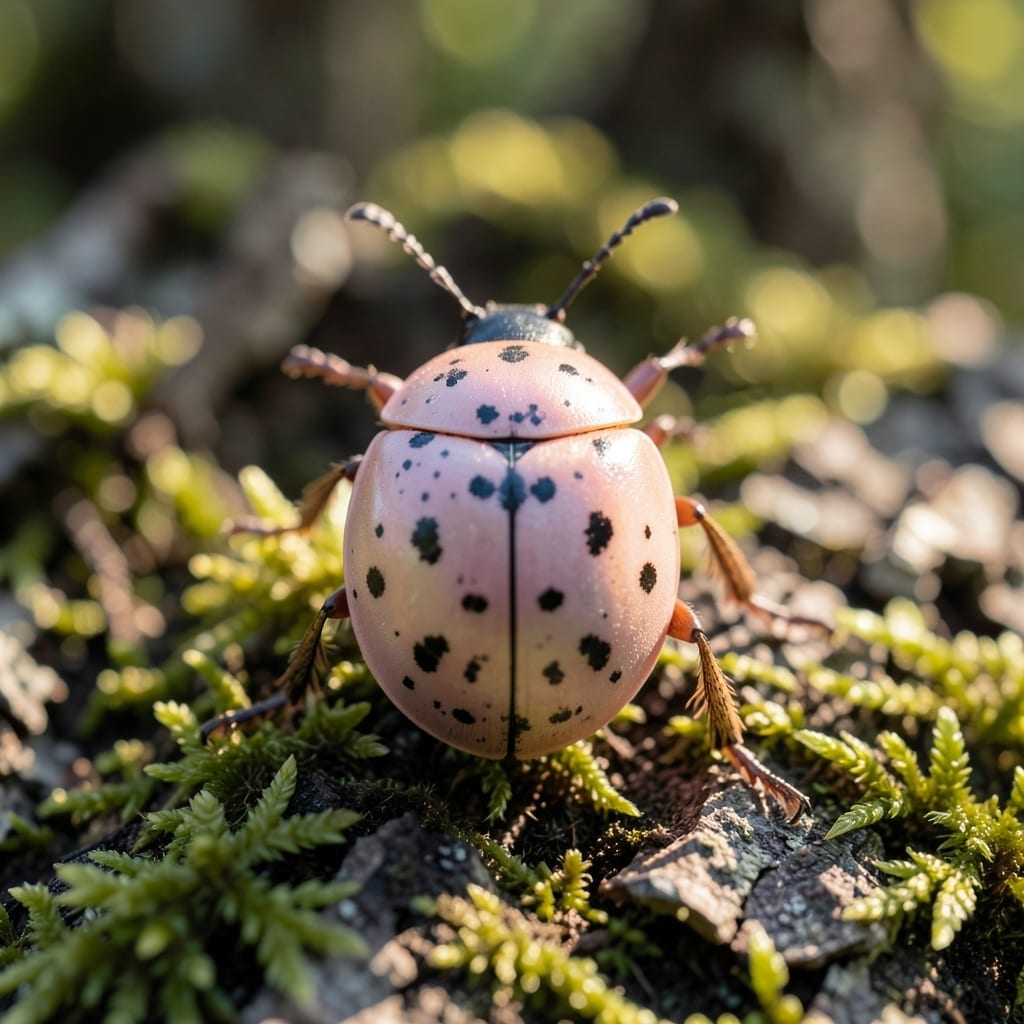 Spotted Pink Lady Beetle