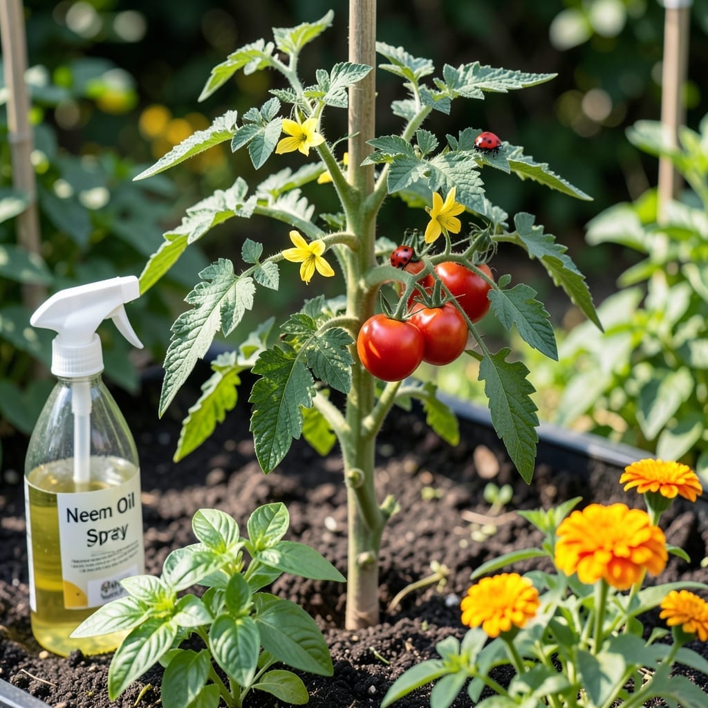 Natural Pest Control for Tomato Plants: Companion Planting and DIY Sprays Natural Pest Control for Tomato Plants: Companion Planting and DIY Sprays