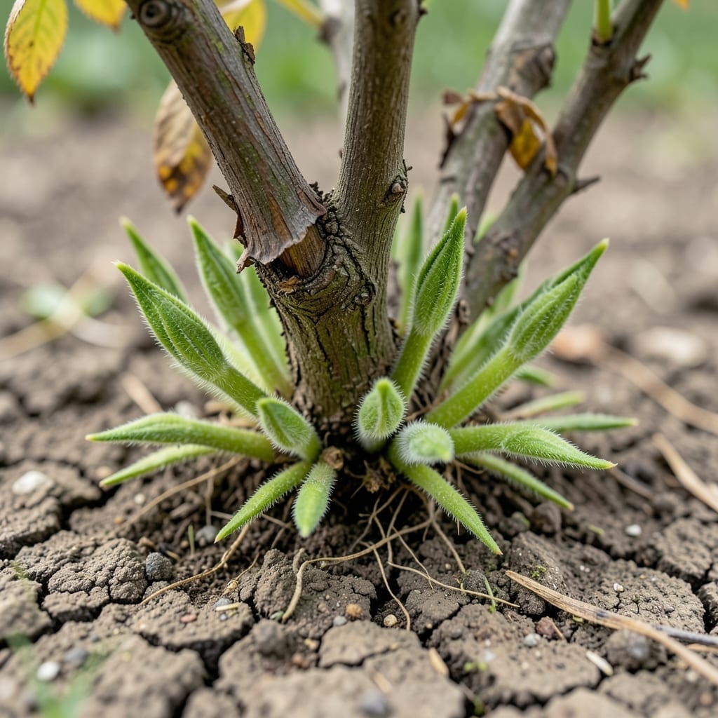 Root Sprouts from Underground