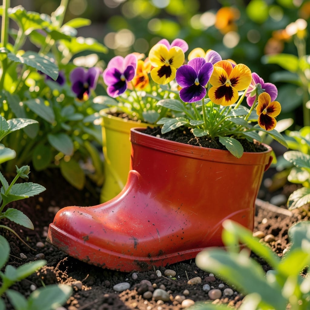 Boot Planter Fairy Nook
