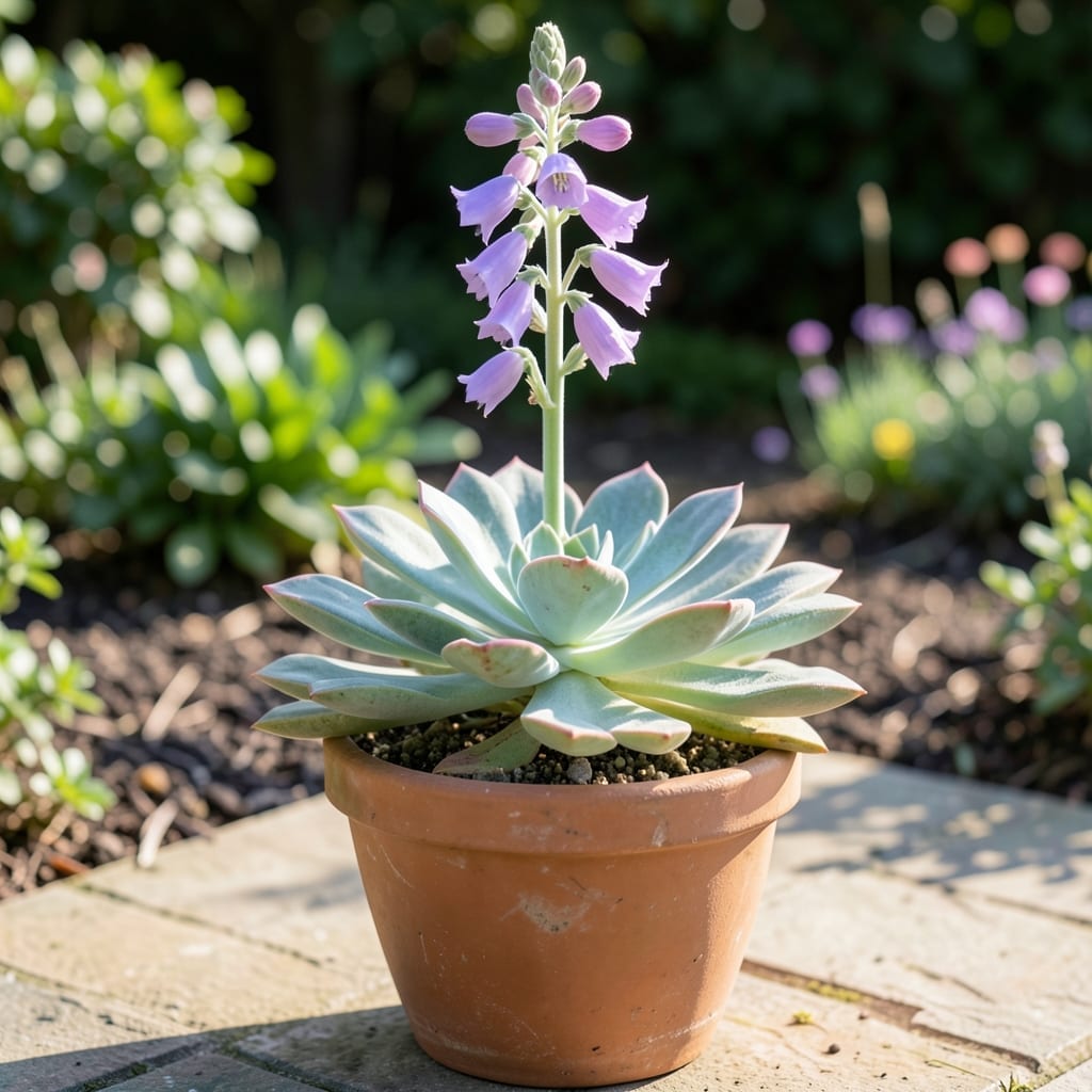 Succulent With Tall Purple Flowers: Striking Vertical Blooms for Your Garden