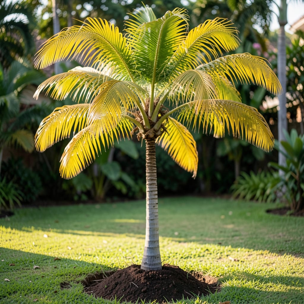 Yellow Coconut Tree: Tropical Growth and Care Essentials Yellow Coconut Tree: Tropical Growth and Care Essentials