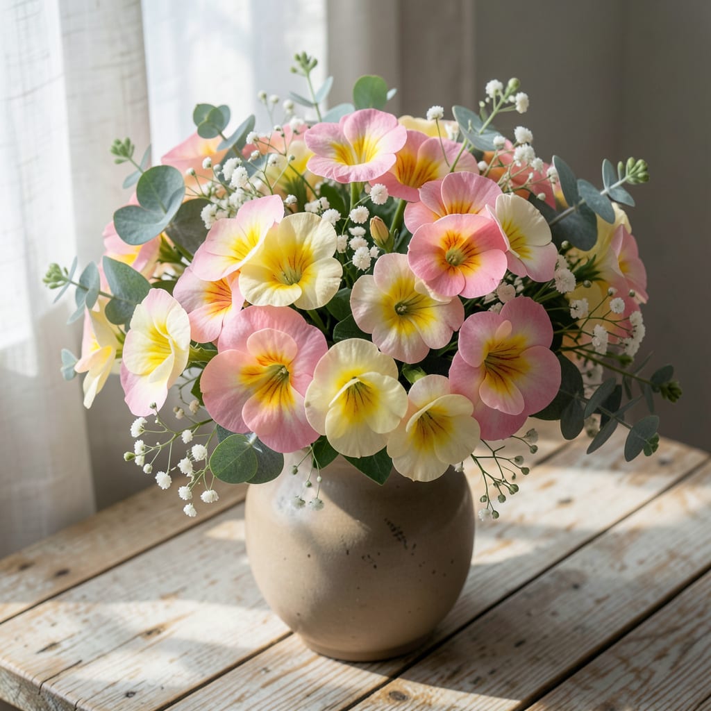 Visual representation of Calibrachoa Chameleon Double Pink Yellow: Vibrant Bicolor Blooms for All Season
