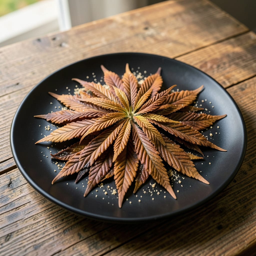 Cannabis Brown Leaf Tips: Nutrient Deficiency and Recovery Methods illustration with key details