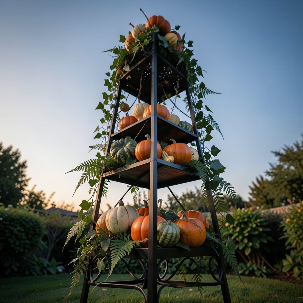 Pumpkin and Gourd Topiary