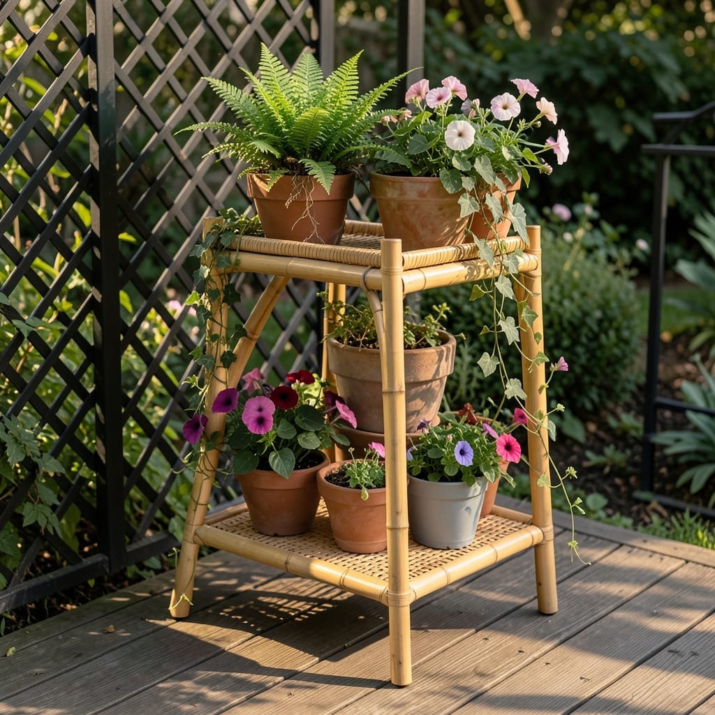 Foldable Tiered Plant Stand
