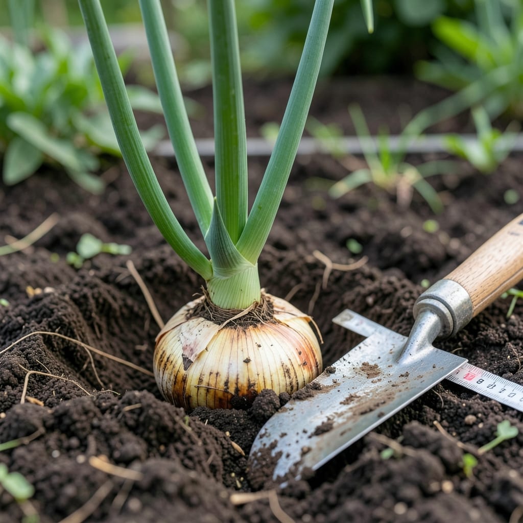 Onion Bulb Planting Depth: Perfect Measurement for Strong Roots