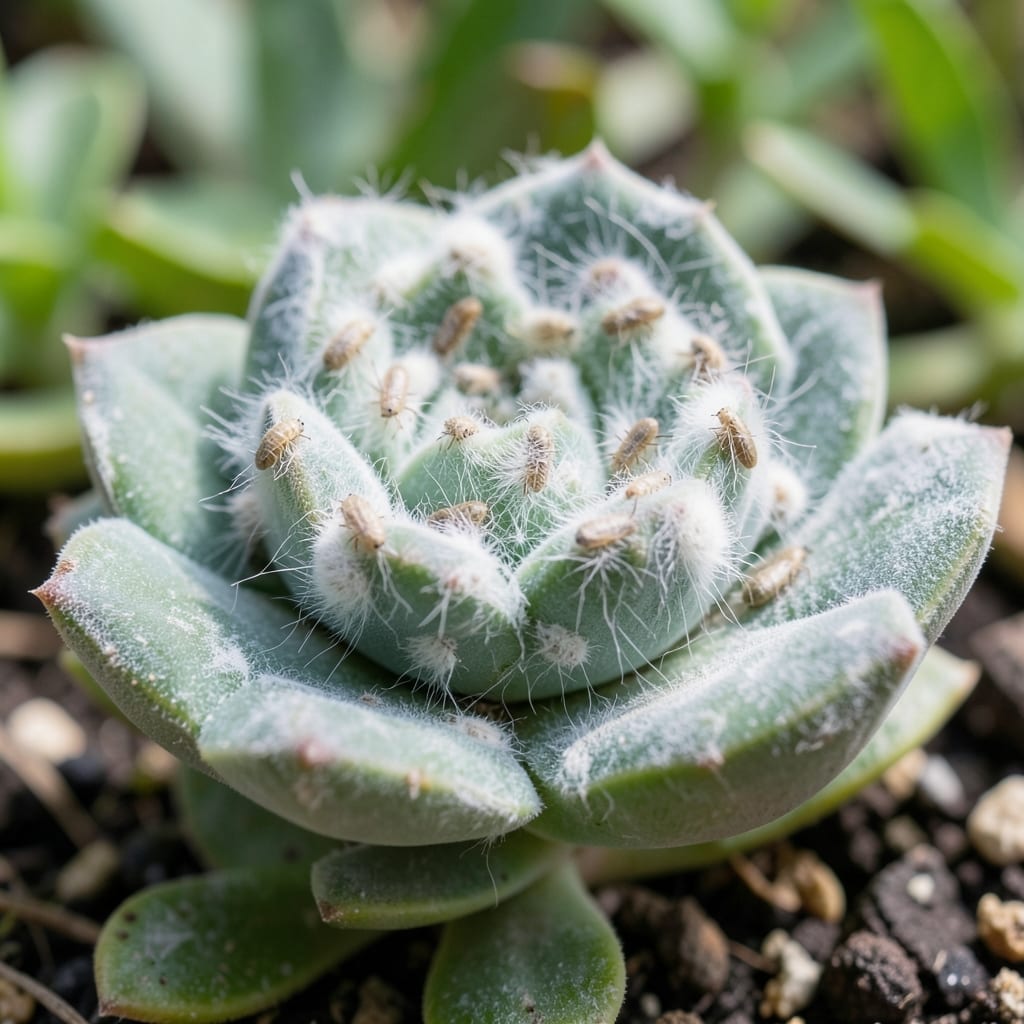 Signs Of Mealybugs On Succulents: Cottony White Spots And Sticky Residue