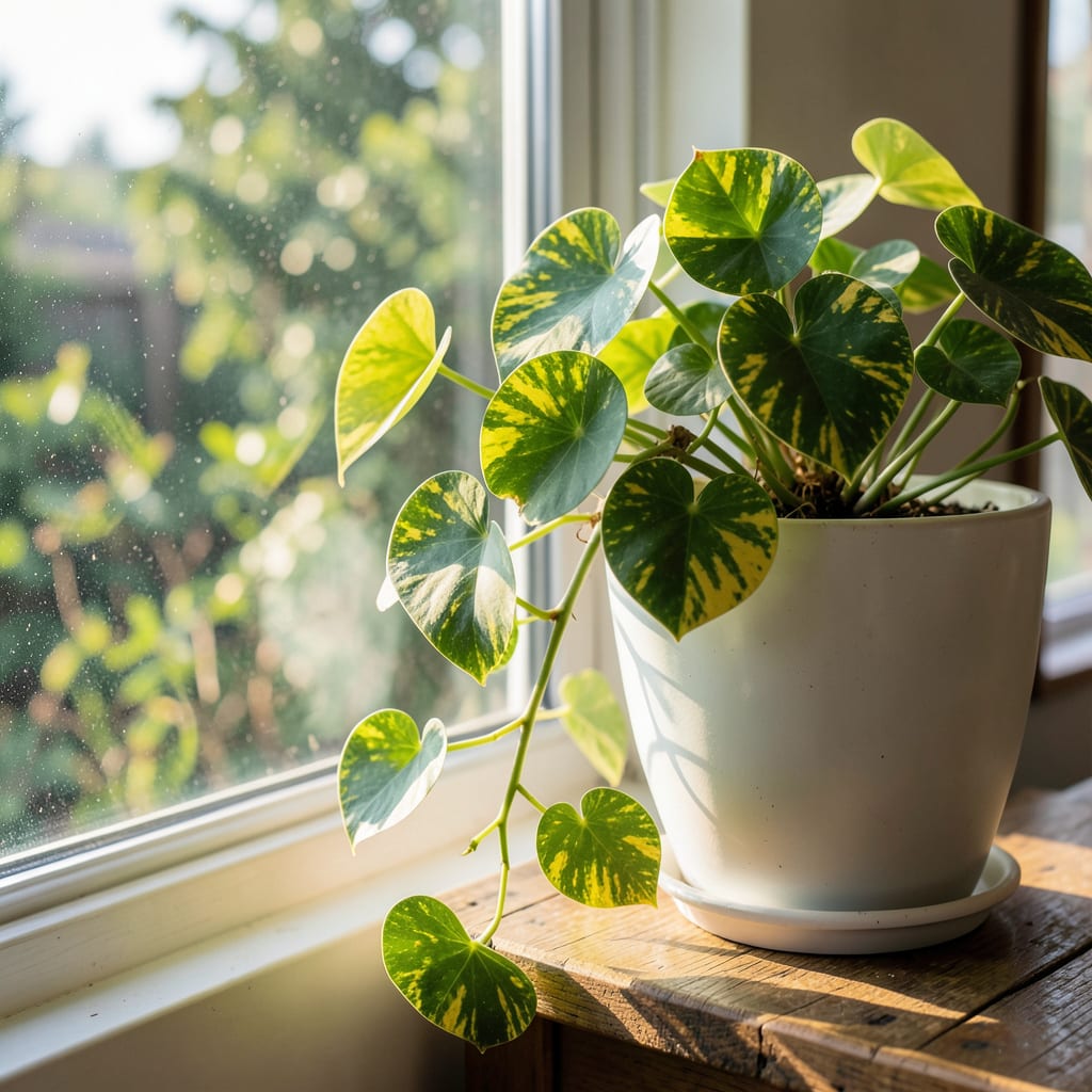 Visual representation of chinese money plant how much light