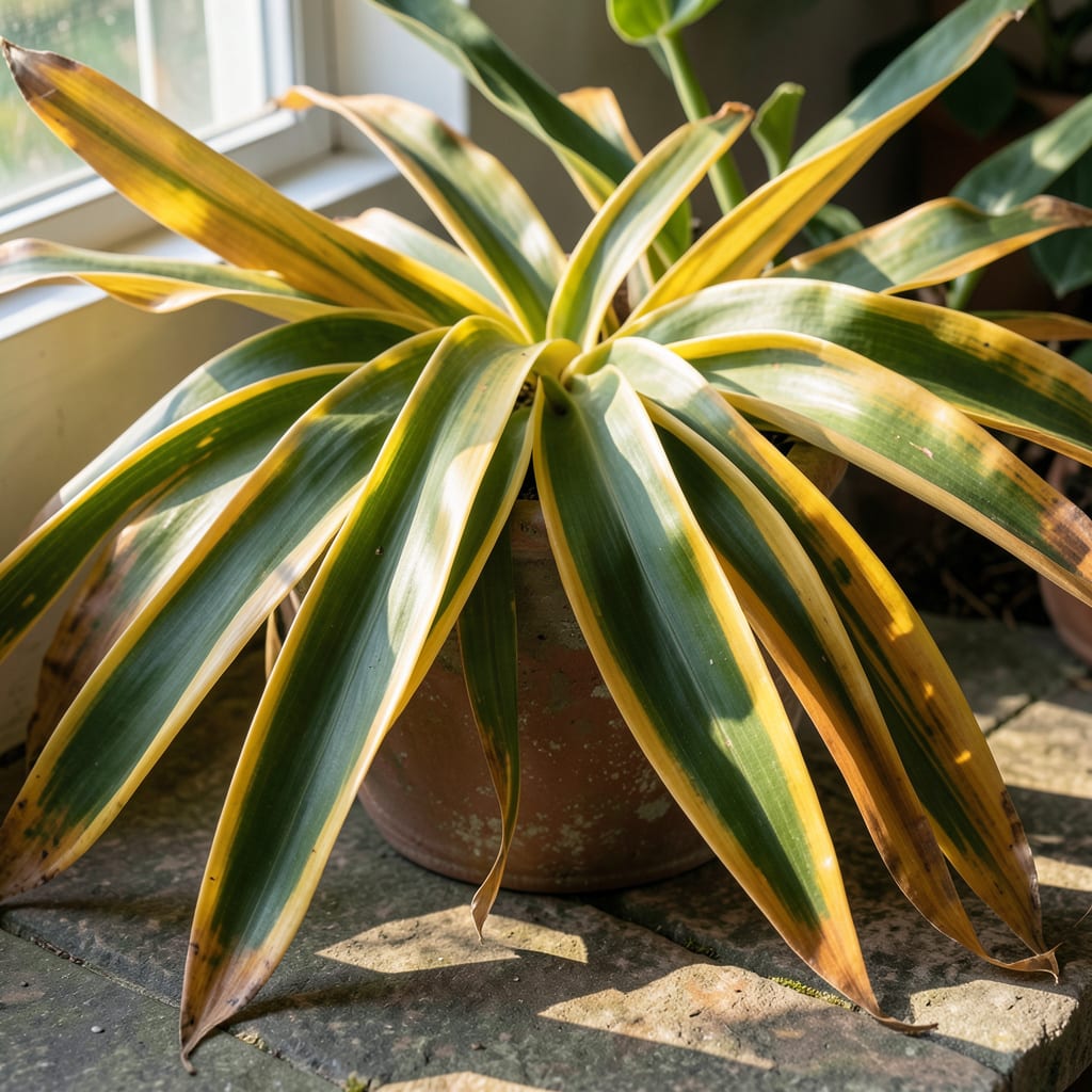 Complete Cordyline Leaves Turning Yellow: Nutrient Imbalance or Water Stress Signs overview image